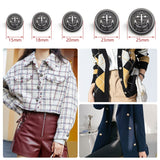 Vintage Copper Metal Buttons Set for Sewing and Crafts