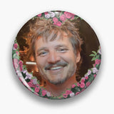 Pedro Pascal Pink Cute Soft Button Pin Brooch Jewelry