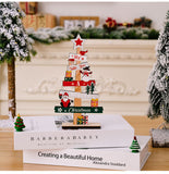 Wooden Christmas Tree Santa Claus DIY Decoration