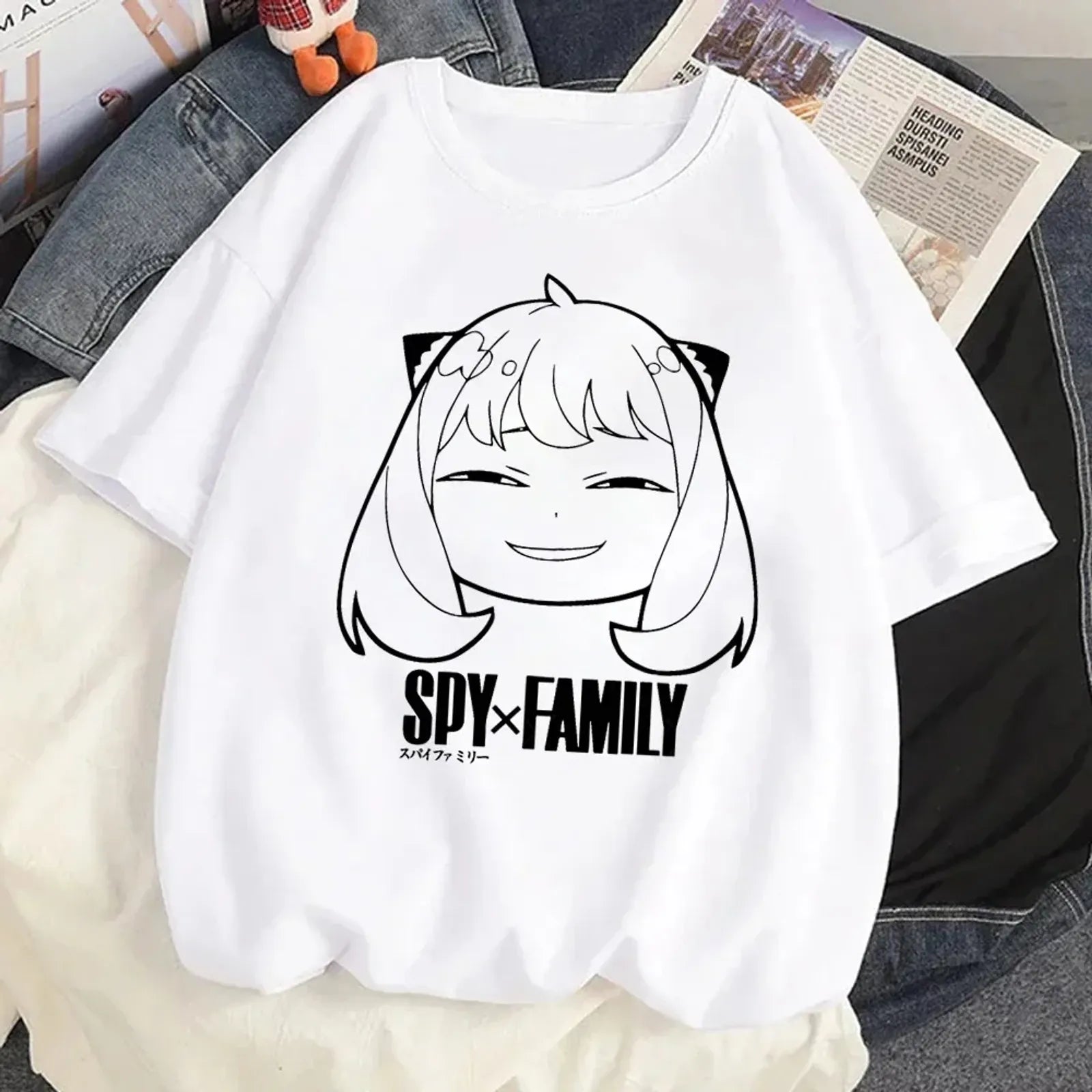 Loid, Yor, and Anya Forger Kawaii Anime T-shirt