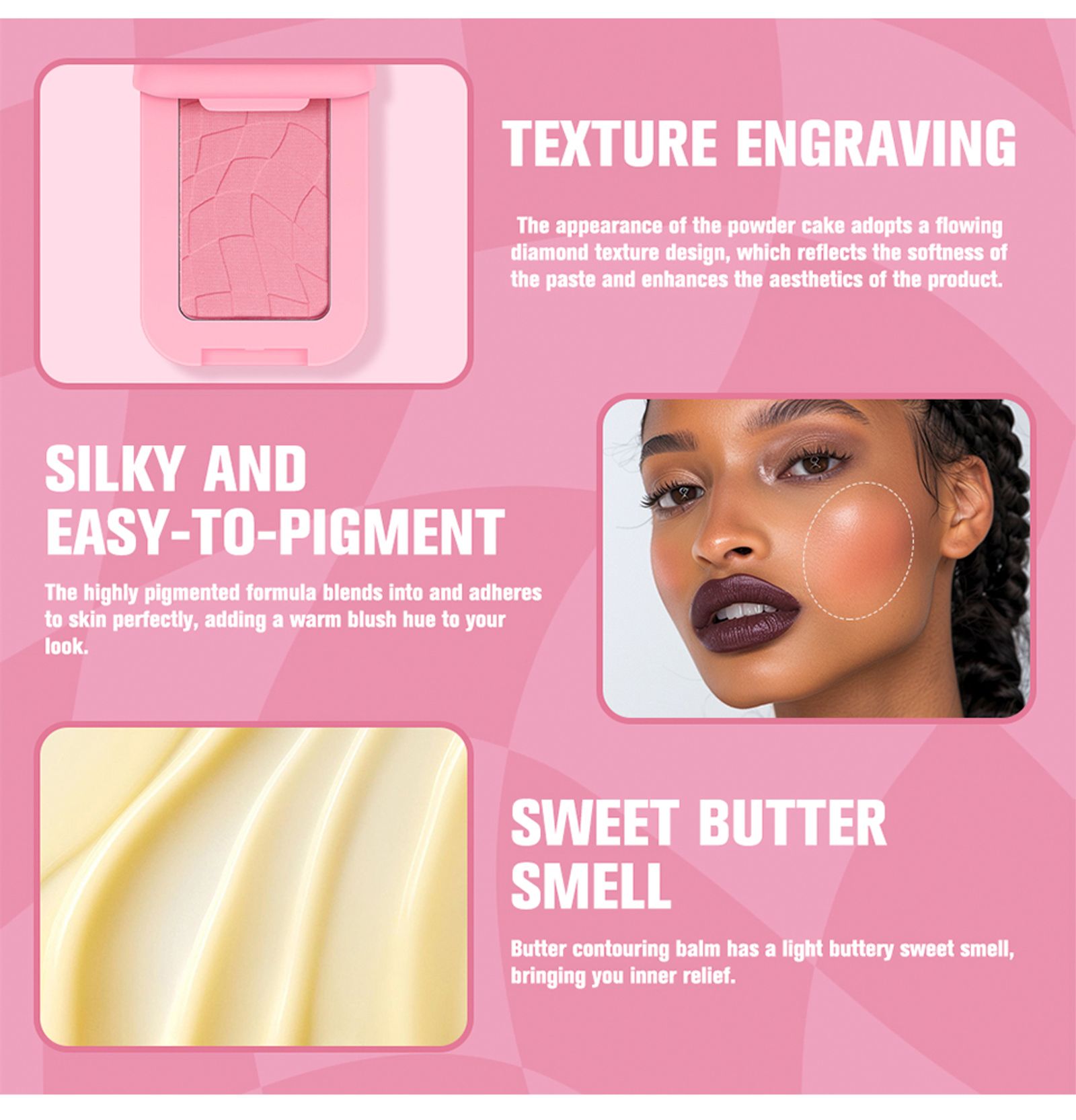 Matte Bronzer Contour Sticks for Face