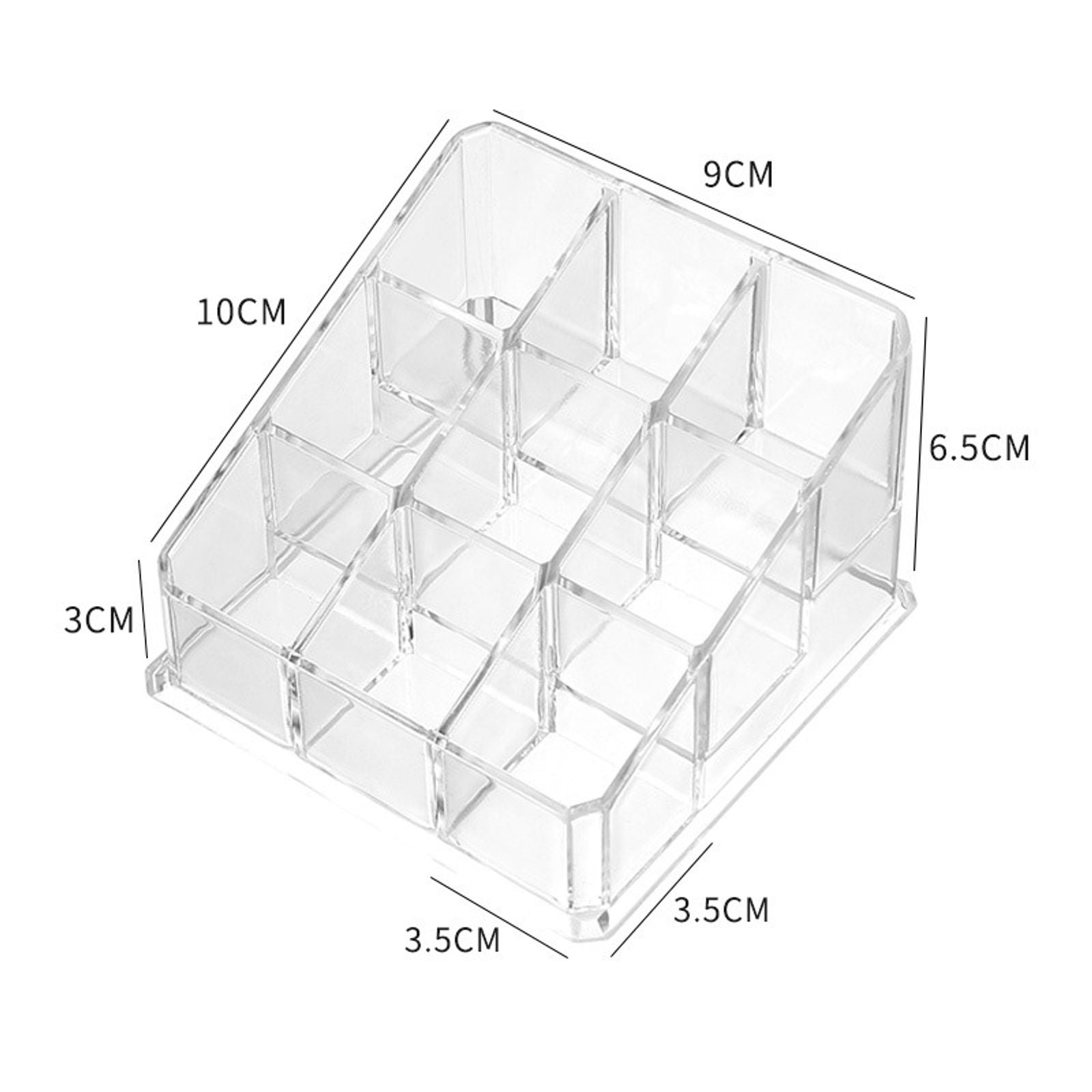 Clear Lipstick Stand Case Makeup Organizer