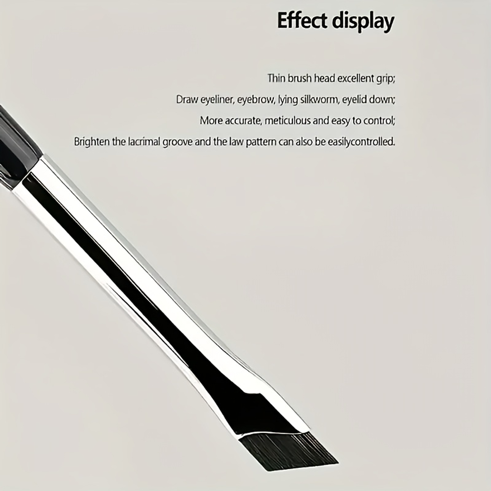 Fine Angle Eyeliner Pencil and Eyebrow Brush