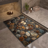 Stone Design Diatomite Bath Mat - Non-Slip & Quick Dry
