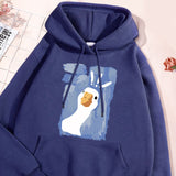 Graffiti Confusing Duck Men's Hoodie
