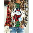 Christmas Snowman 3D Print Sweatshirt for Women