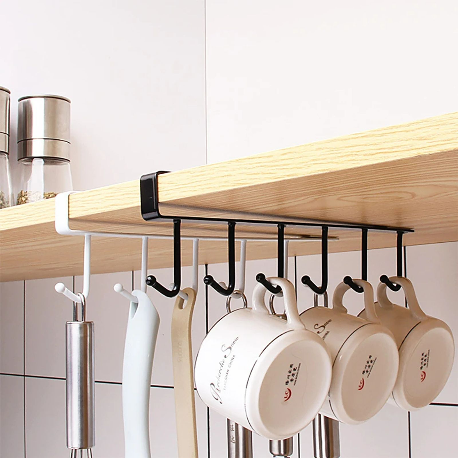 Multifunctional 6 Hook Coffee Mug Holder