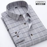 Men's Thin Long-Sleeve Printed Casual Shirt