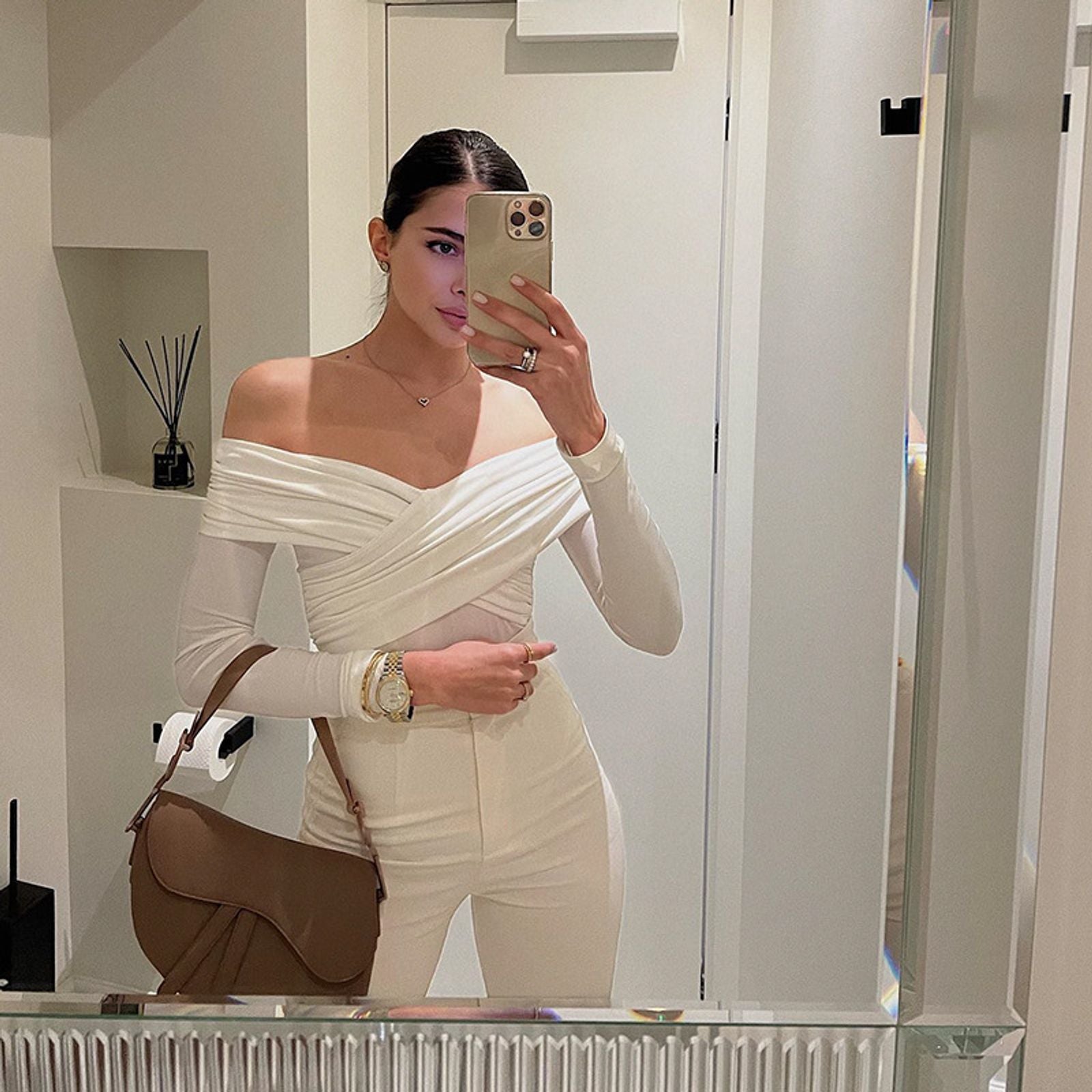 Elegant Women's Long Sleeve Backless Bodysuit Jumpsuit