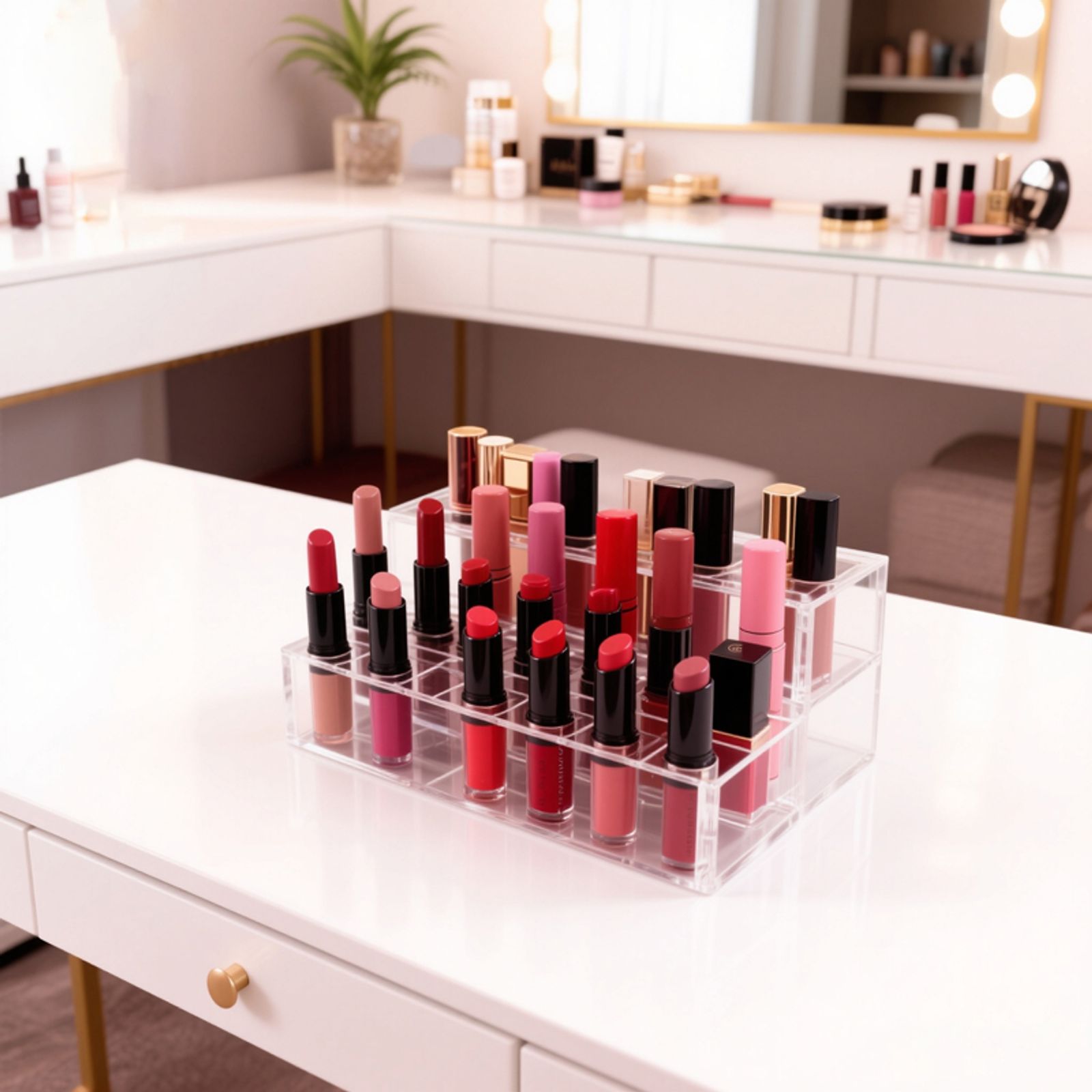 2 Tier Cosmetic Organizer Shelf for Perfume & Makeup