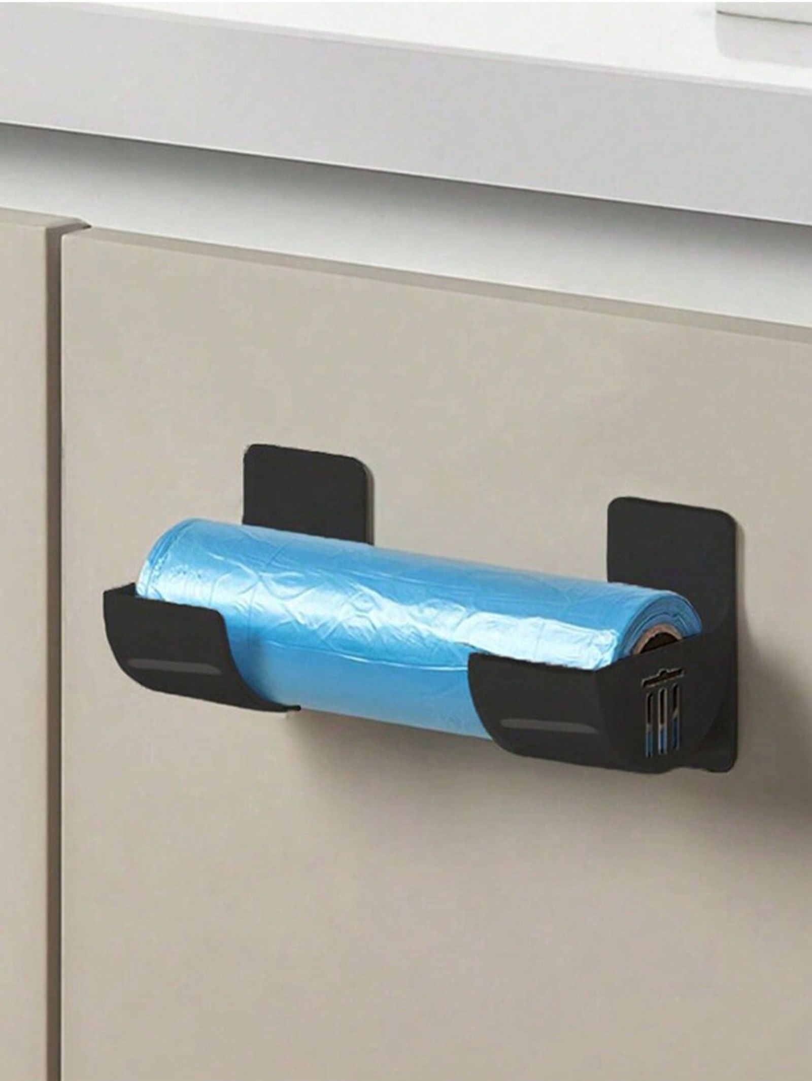 2pcs No Punch Trash Bag Dispenser - Kitchen Organizer