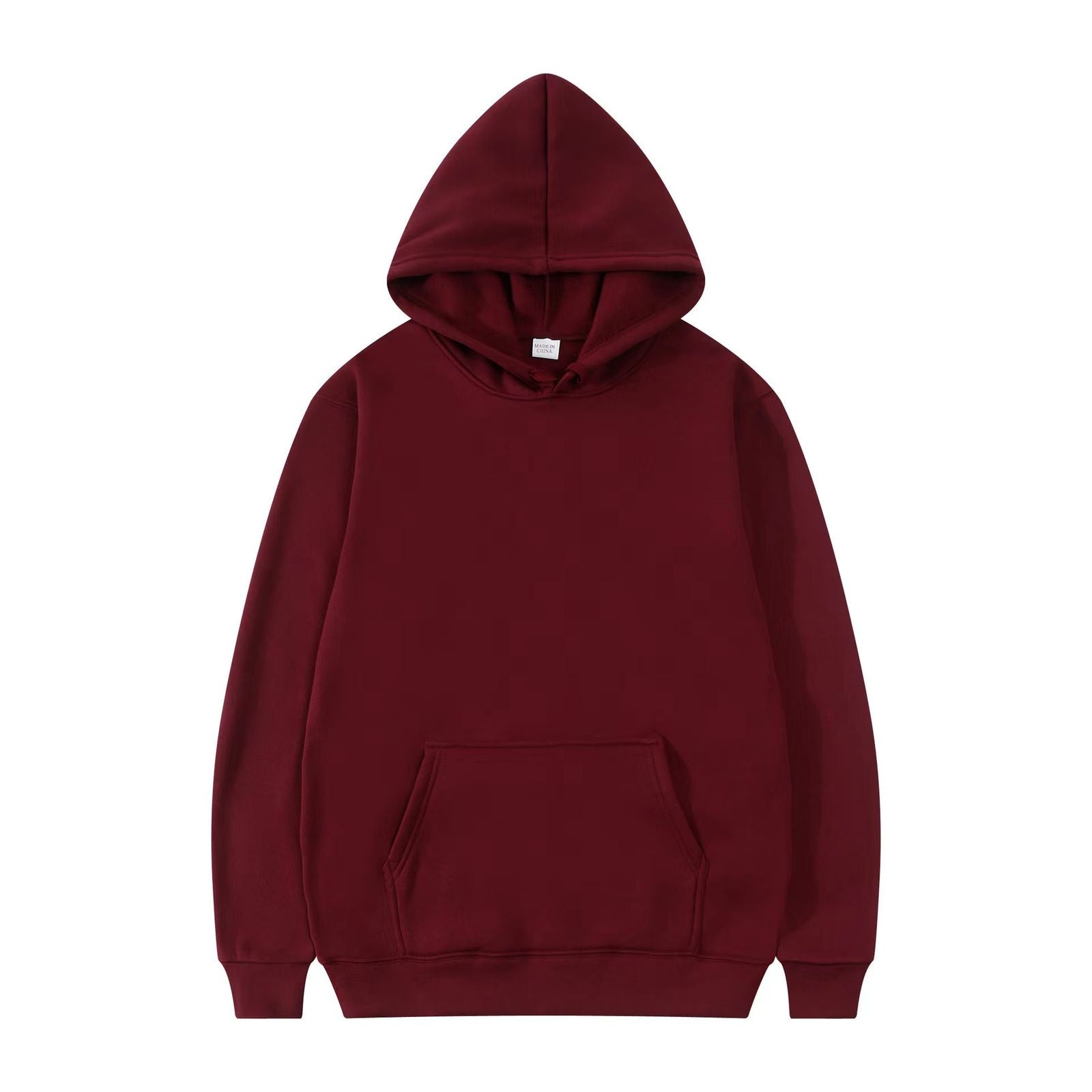 Men's and Women's Hooded Solid Color Sweatshirt