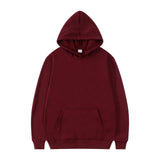 Men's and Women's Hooded Solid Color Sweatshirt
