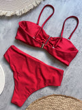 Bandeau Push Up Bikini Set for Women