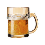 Lilac Thickened Glass Beer Mug - 405-500ml Heavy Duty Cup