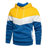 Men's Long Sleeve Casual Splicing Hoodie