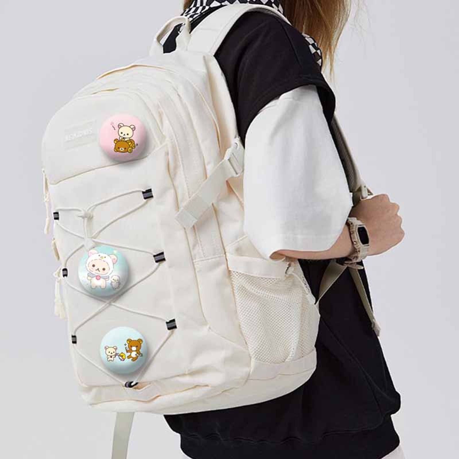 Cute Rilakkuma Kawaii Bear Brooch Custom Button Pin