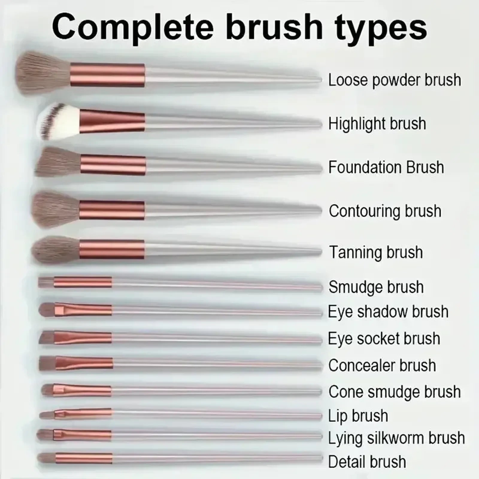 Professional Makeup Brush Set - Soft Cosmetic Brushes
