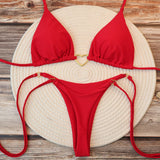 Women's Sexy Brazilian Bikini Set with Halter Top