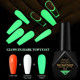 FOUR LILY Glow-in-the-Dark Green Gel Nail Polish 10ml