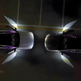 2Pcs Car Angel Wings Wireless Door Welcome Light Projector