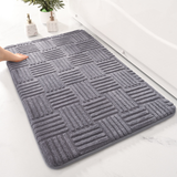 Thickened Absorbent Non-Slip Striped Bathroom Mat