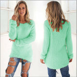 Plus Size Women's Warm Knitted Pullover Sweater