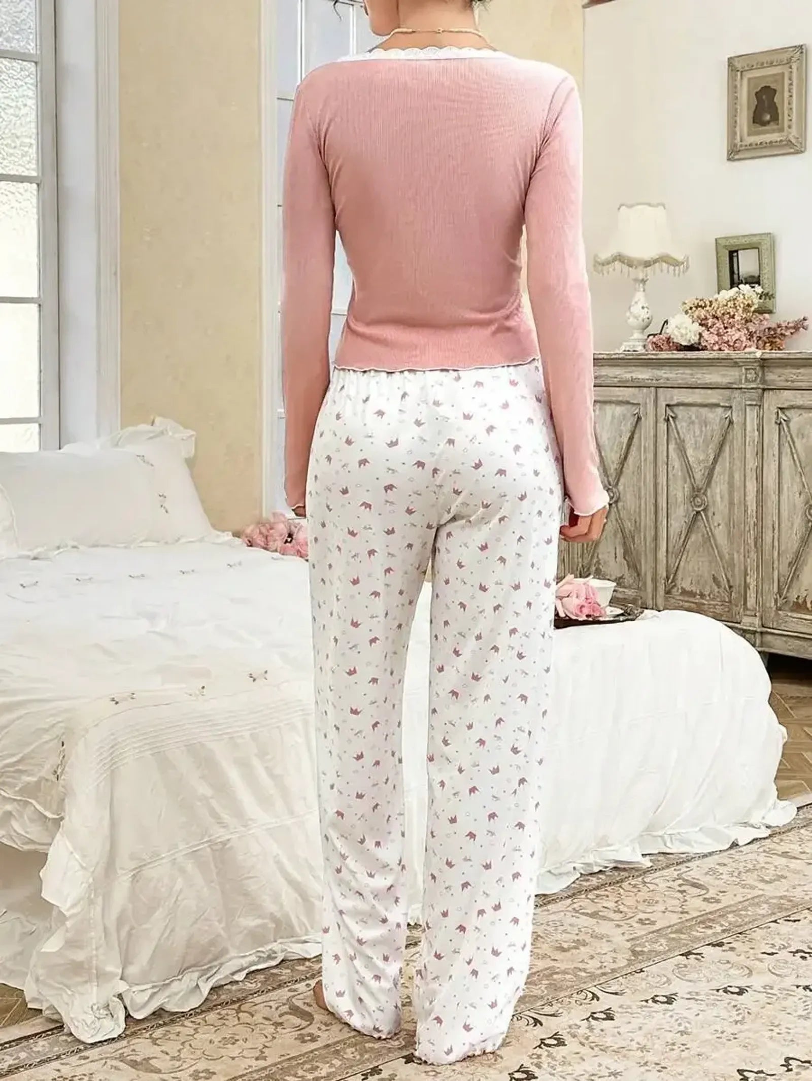 Women's Long Sleeve Autumn Winter Pajama Set