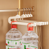 Goose-Shaped Flocked Pant Hangers for Bedroom Organization