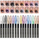 16 Colors Pearlescent Waterproof Eyeliner - Long-Lasting Shine
