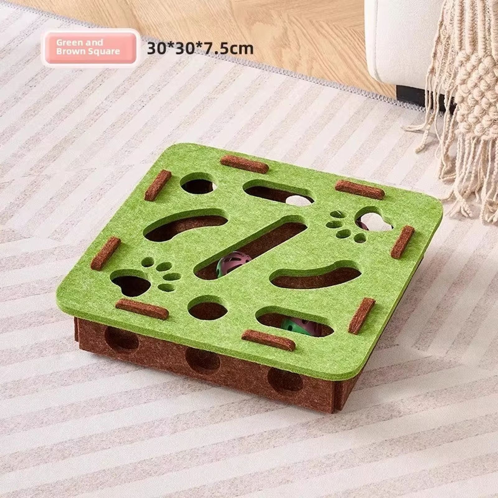 Cat Puzzle Toy Box for Indoor Cats