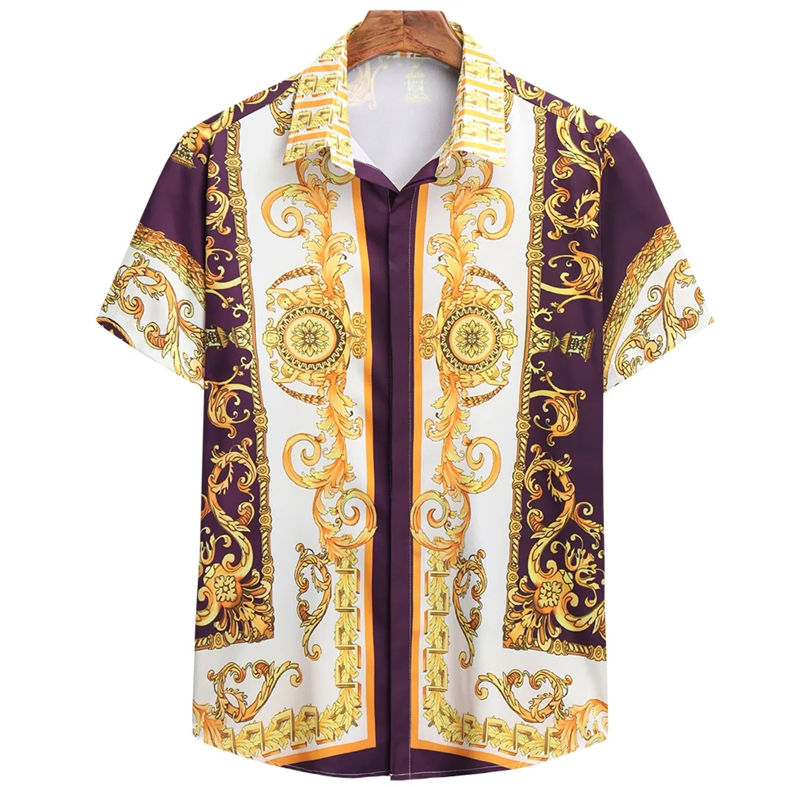 Unisex 2025 Breathable Hawaiian Baroque Print Shirt