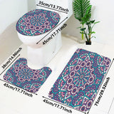 Bohemian Mandala Bathroom Set - Non-Slip Mat Collection