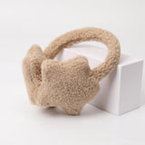 Cute Plush Solid Color Fluffy Earmuffs for Women
