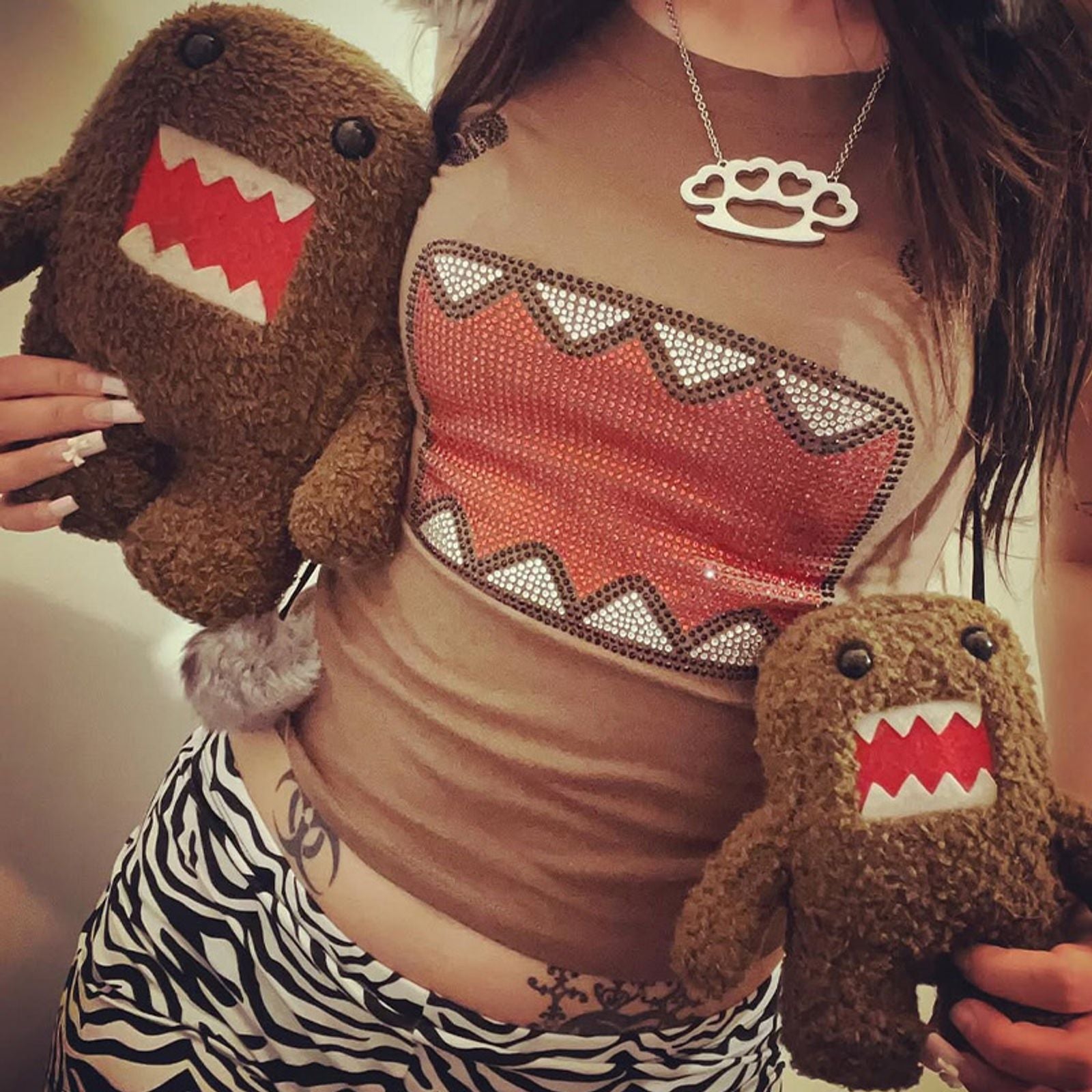 Women's Y2K Retro Rhinestone Round Neck T-Shirt