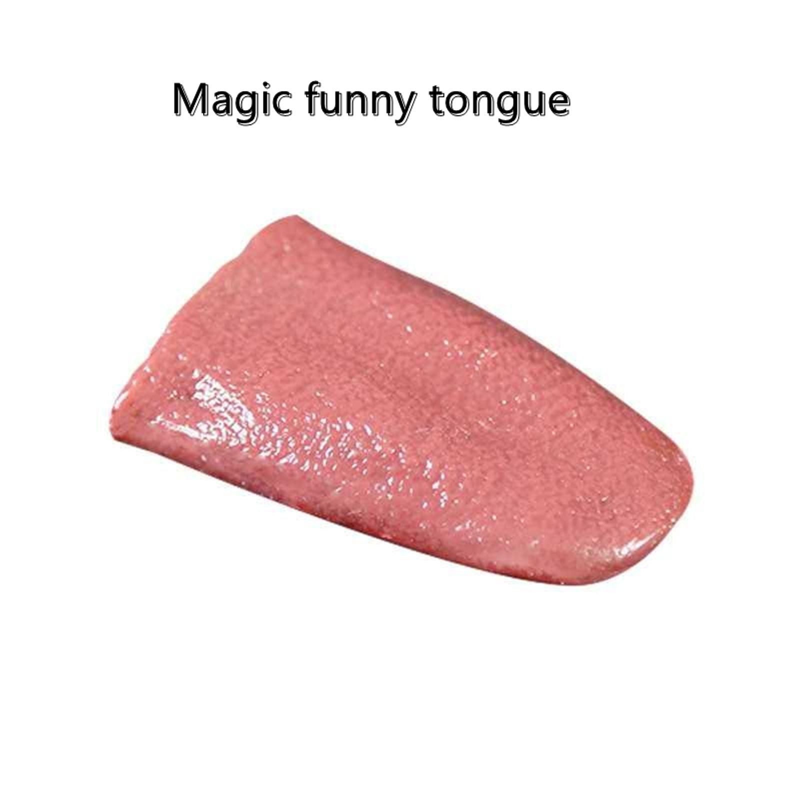 Magic Fake Tongue Prank Toy for Halloween and Jokes