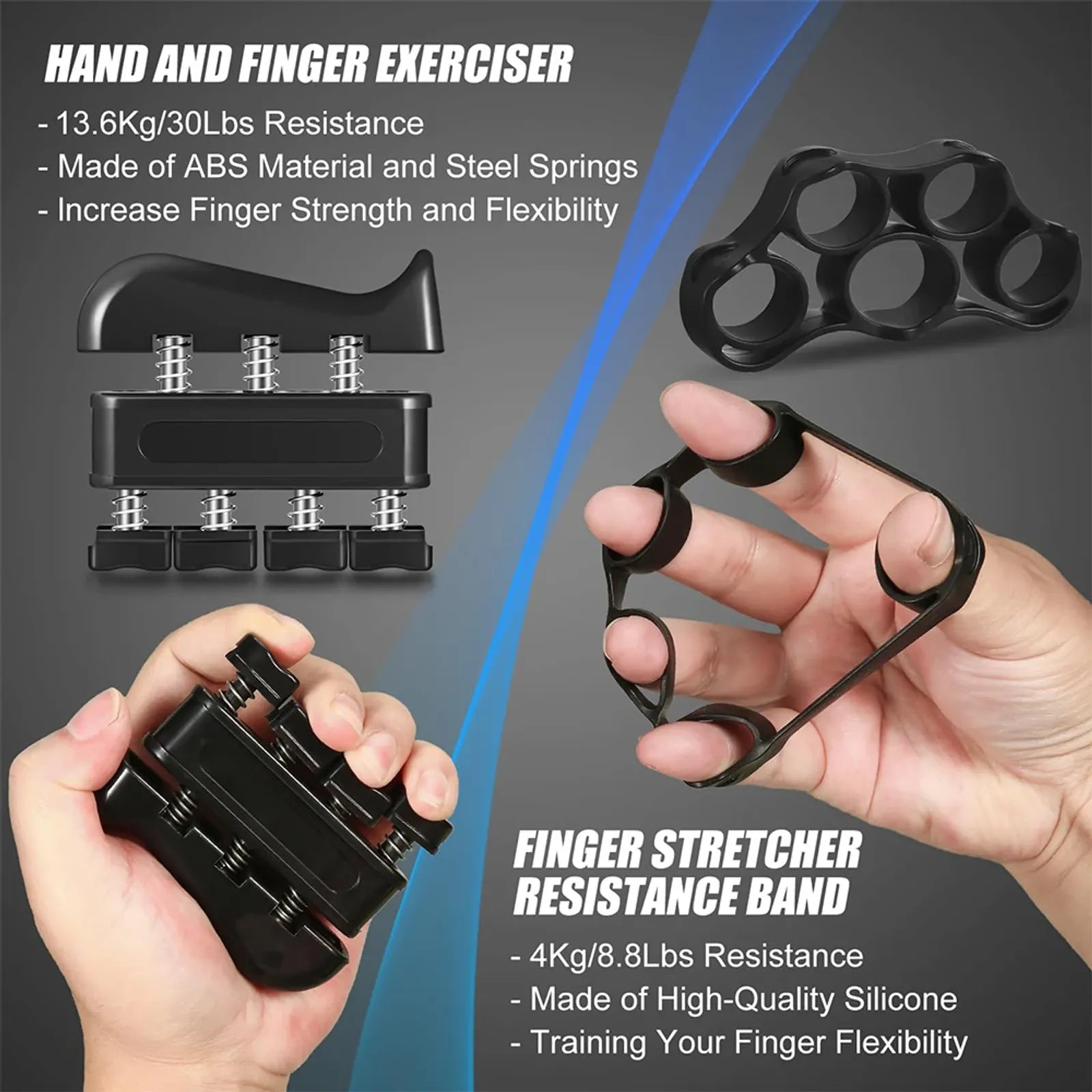 Adjustable Finger and Forearm Strengthening Kit