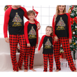 Christmas Family Pajamas Set with Hat and Buffalo Plaid Pants