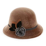 Elegant Vintage Wool Fedora Hat for Women