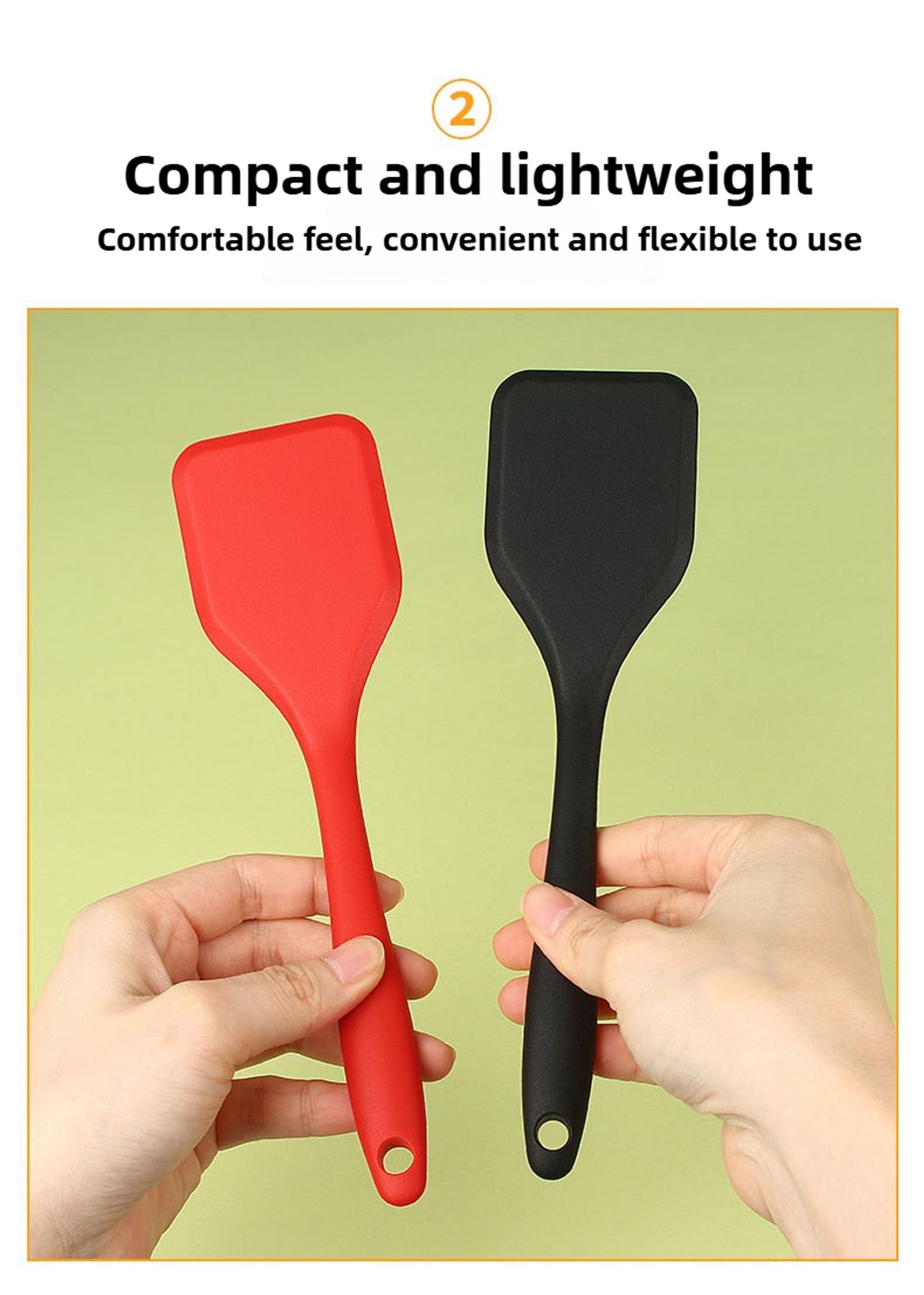 Silicone Non-Stick Spatula for Cooking and Baking