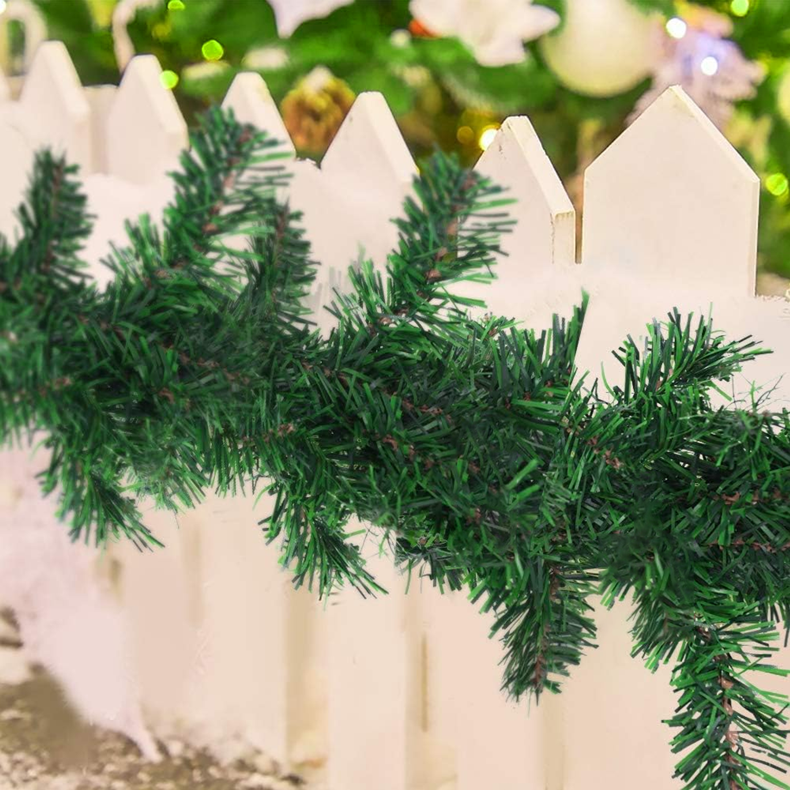 270cm Artificial Christmas Wreath Rattan Garland