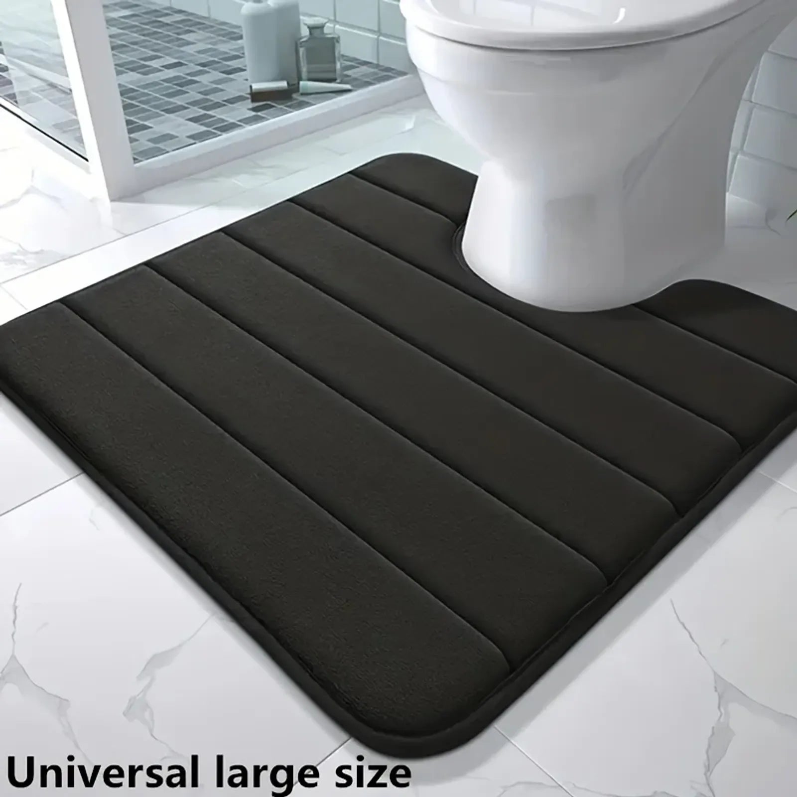 U-Shaped Memory Foam Bathroom Mat