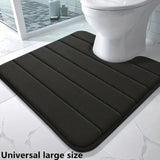 U-Shaped Memory Foam Bathroom Mat