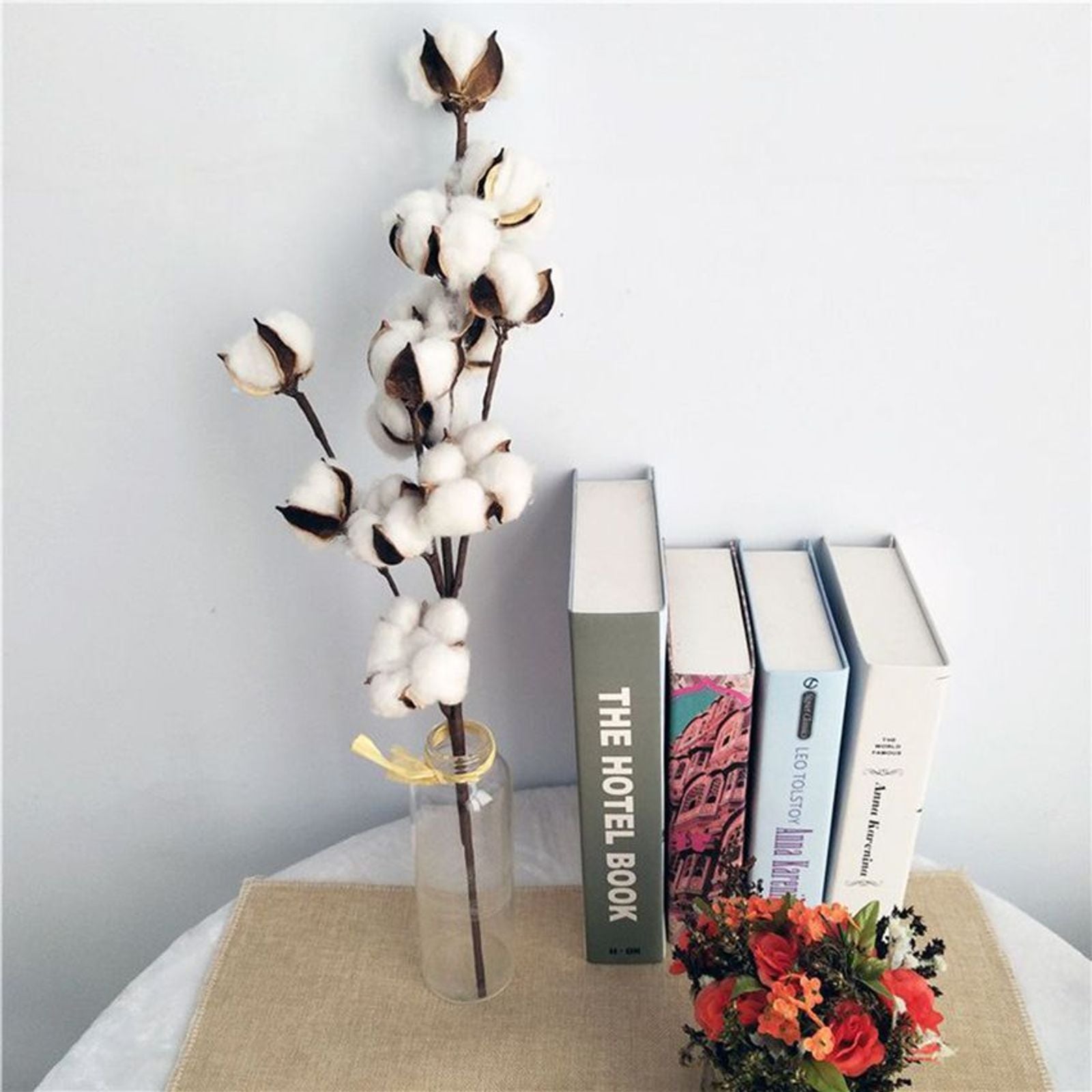 Naturally Cotton Floral Spray for Home Decor