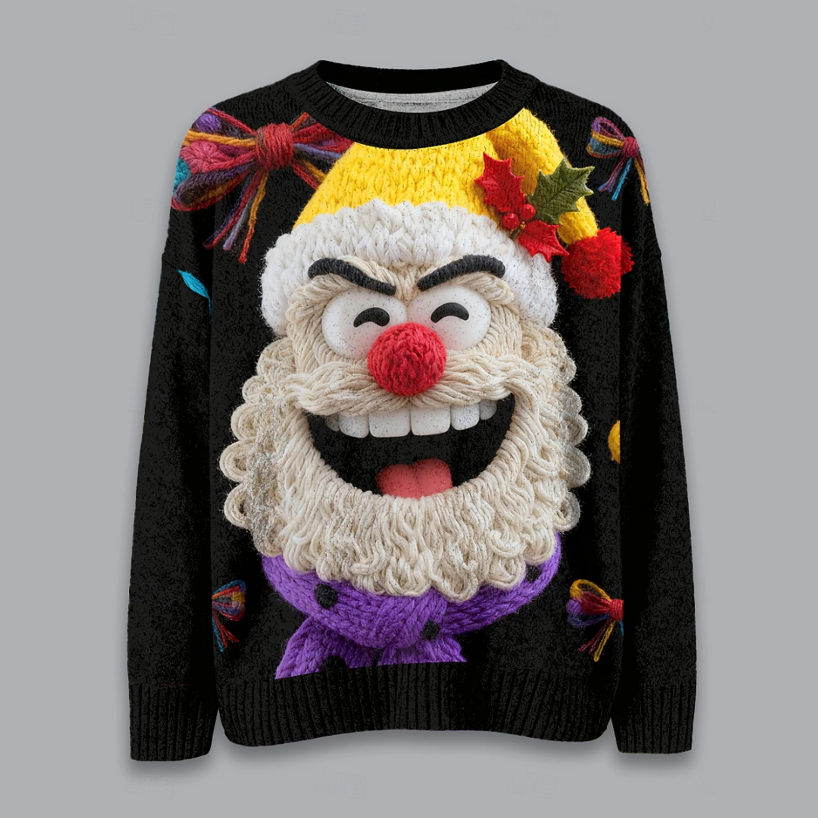 Ugly Christmas Sweater for Women - Warm Knit Crew Neck