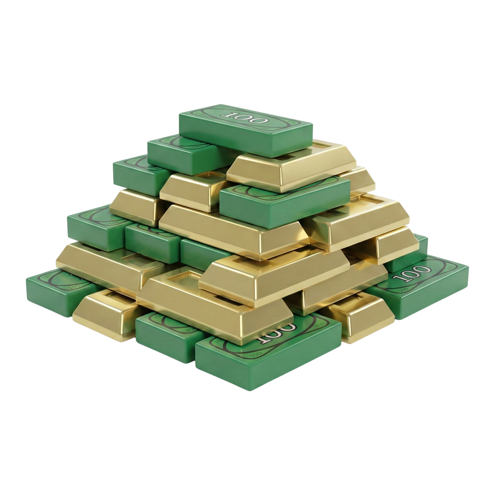 Combo Diamond Dollar Building Blocks Set for Kids