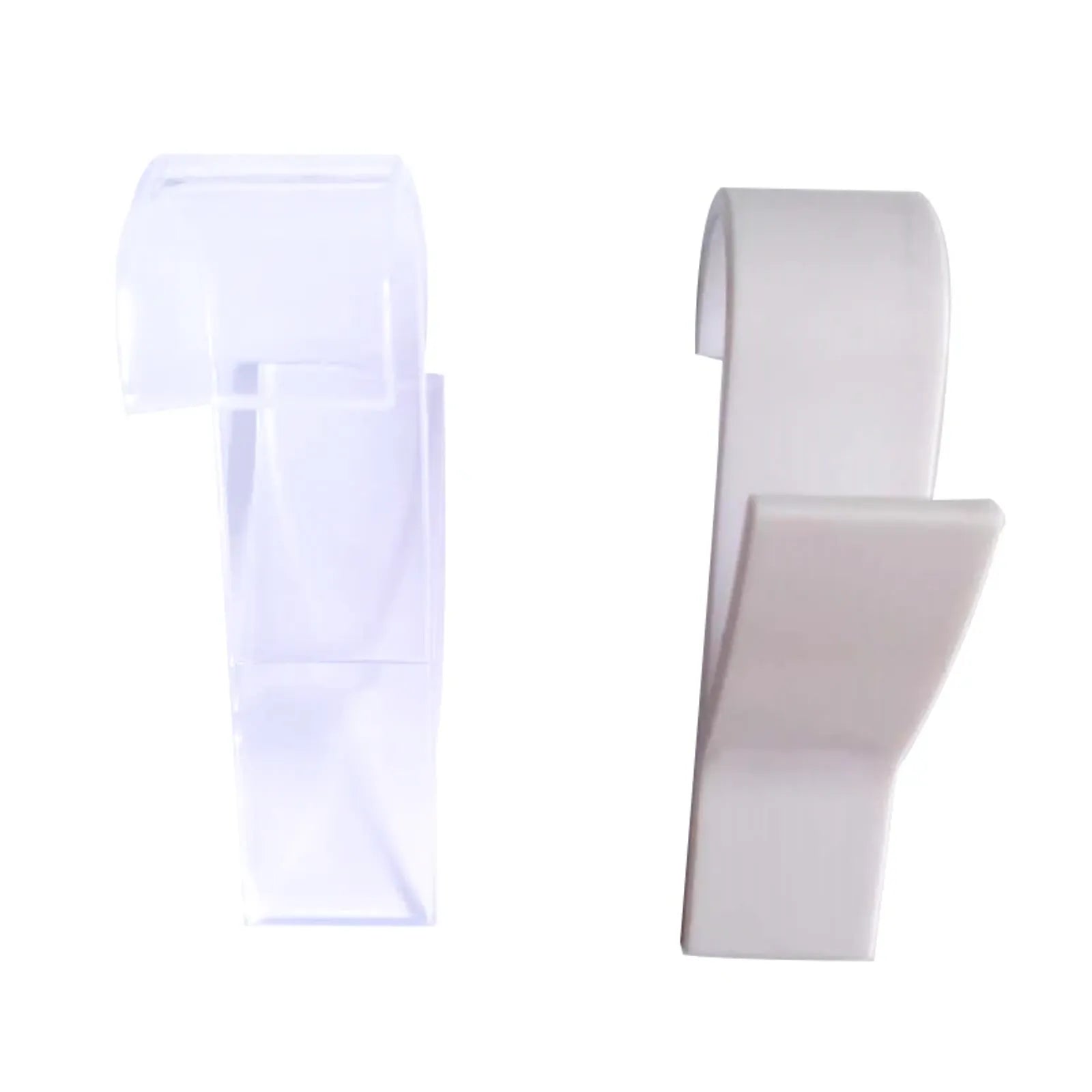 White Clear Hanger Clips for Towels and Scarves