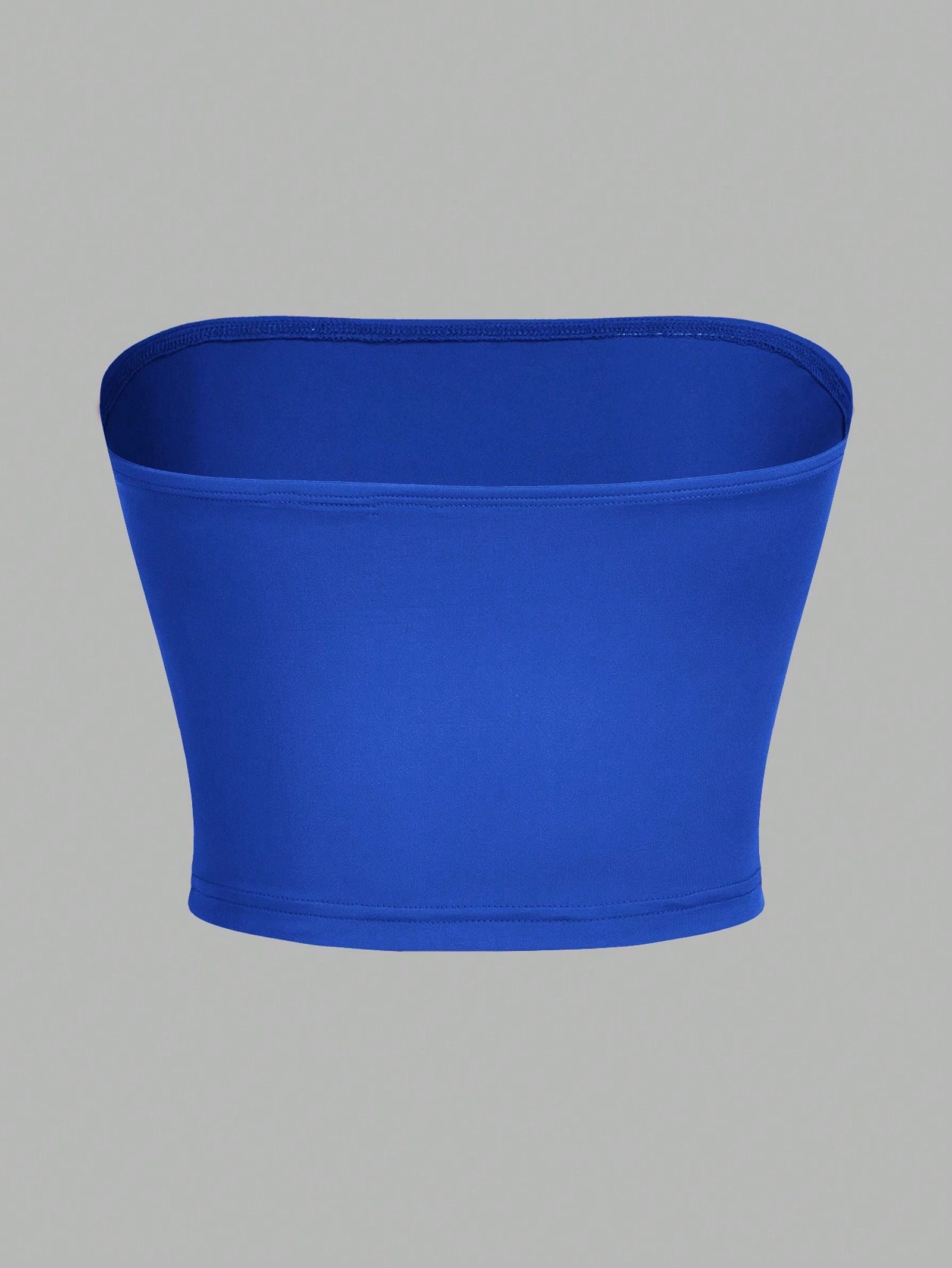 Women's Strapless Crop Top with Wrapped Chest