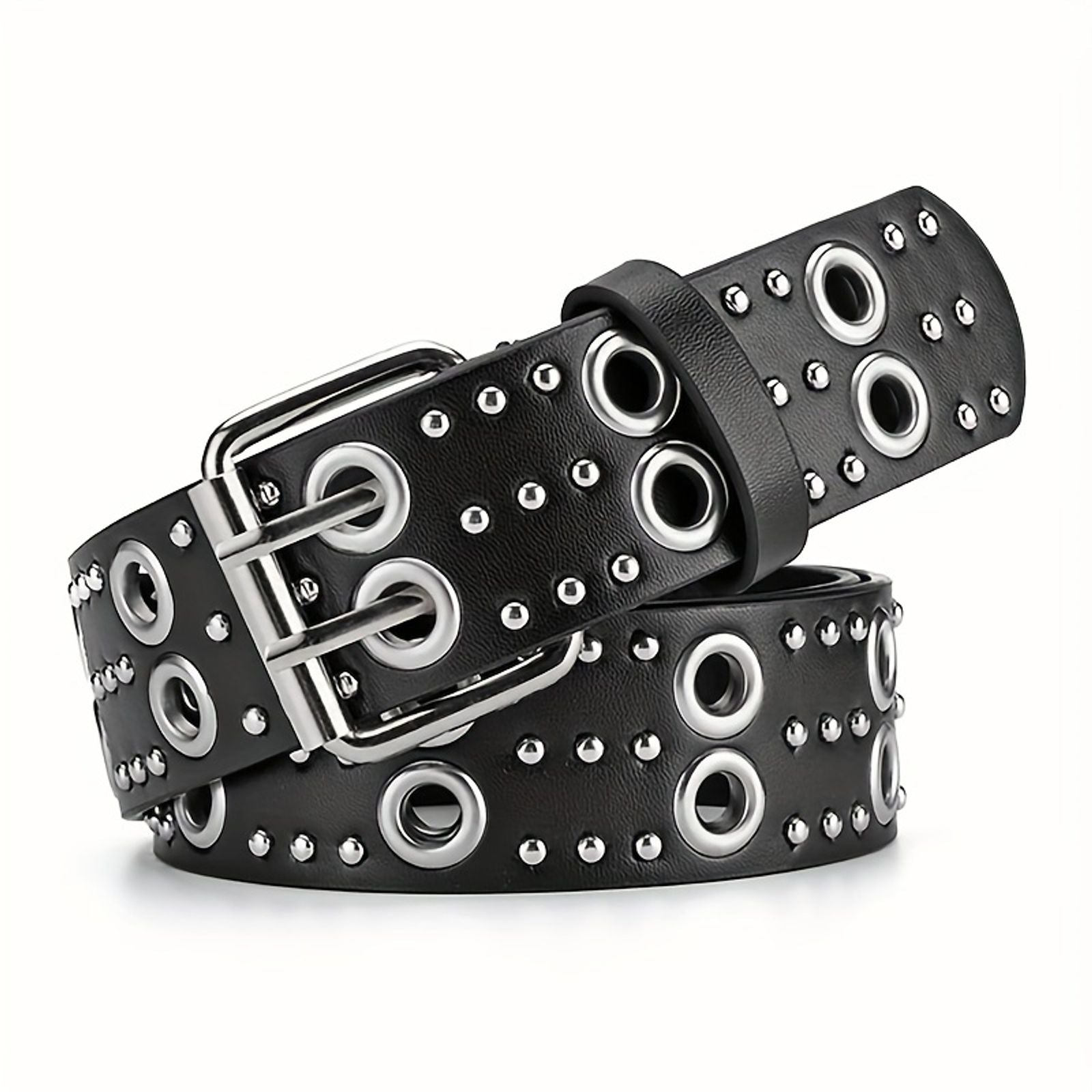Women's Rivet Heavy Metal Y2K Punk Waist Belt