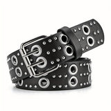 Women's Rivet Heavy Metal Y2K Punk Waist Belt